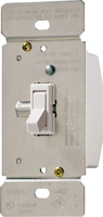 Eaton Wiring Devices TI061-W-K Toggle Dimmer; 120 V; 600 W; Halogen;