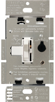 Lutron Ariadni TGCL-153PH-WH Dimmer, 1.25 A, 120 V, 150 W, CFL, Halogen,