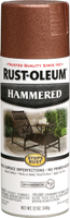 RUST-OLEUM STOPS RUST 210849 Spray Paint, Hammered, Copper, 12 oz, Aerosol