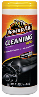 Armor All 17497C Cleaning Wipes; 7 in L; 8 in W; Characteristic