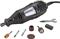 DREMEL 100-N/7 Rotary Tool Kit, 120 V, 1/8 in Chuck, 6 ft L Cord, Gray