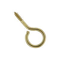 National Hardware N119-321 Screw Eye, #14, 0.31 in L Thread, 1-1/16 in OAL,