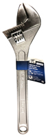 Vulcan JL15018-3L Adjustable Wrench, 18 in OAL, 2-3/16 in Jaw, Steel, Chrome