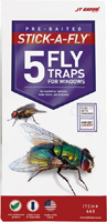 J.T. EATON Stick-A-Fly 443 Fly Trap, Solid, Petrol, 5 Pack