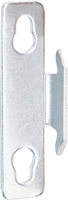 Kenney KN851 Curtain Rod Bracket; Single; Zinc; Silver; Nail Mounting