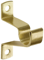 Kenney KN826 Cafe Rod Bracket, Decorative, Brass