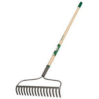 Landscapers Select 34582 Bow Rake, 16 in W Head, 16 -Tine, Steel Tine, 54 in