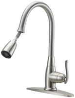 Boston Harbor FP4A0000NP Kitchen Faucet; 1-Faucet Handle; Metal; Stainless