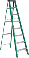 Louisville FS4008 Step Ladder, 225 lb Weight Capacity, 7-Step, 91.219 in H