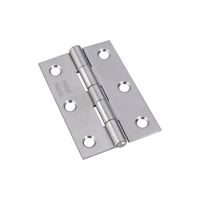 National Hardware N348-995 Narrow Hinge, 3 in W Frame Leaf, 0.065 in Thick