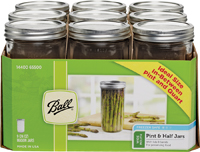 Ball 1440065500 Mason Jar; 24 oz Capacity; Glass