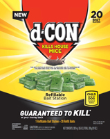d-CON 98345 Refillable Bait Station, Solid