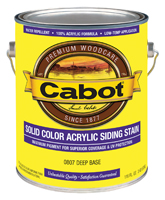 Cabot 800 Series 140.0000807.007 Solid Color Siding Stain, Natural Flat,