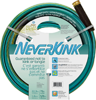 Neverkink 8615-75 Heavy-Duty Garden Hose, 75 ft L, Green