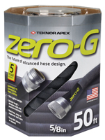 Zero-G 4001-50 Garden Hose, 50 ft L, Vinyl, Gray