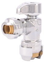SharkBite 23048-0000LF Stop Valve, 1/2 x 1/4 in Connection, Compression, 200