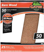 Gator 3279 Sanding Sheet; 11 in L; 9 in W; 50 Grit; Garnet Abrasive