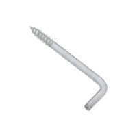 National Hardware N120-287 Square Bend Hook, 3.06 in L, Steel, Zinc