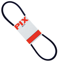 PIX X'SET A48/4L500 V-Belt, 4L, 50 in L, 1/2 in W, 5/16 in Thick, Black