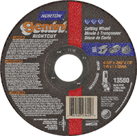 NORTON 66252823602 Cut-Off Wheel, 36-Grit, Coarse, Aluminum Oxide, 4-1/2 in