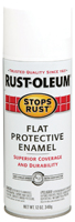 RUST-OLEUM STOPS RUST 7790830 Fast Dry Protective Enamel Spray Paint, Flat,