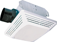 Air King ASLC50 Exhaust Fan, 1.6 A, 120 V, 50 cfm Air, 3 Sones, CFL,