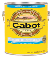 Cabot 140.0001607.007 Decking Stain, Opaque, Deep Base, Liquid, 1 gal