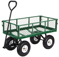Gorilla Carts GOR400 Yard Cart with Fold Down Sides; 400 lb; 34 in L x 18 in