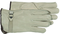 BOSS 4070L Driver Gloves, L, Keystone Thumb, Open Cuff, Cowhide Leather, Tan