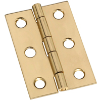 National Hardware N211-375 Decorative Broad Hinge, 2 in H Door Leaf, 0.04 in