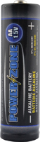 PowerZone LR6-4P-DB Battery, 1.5 V Battery, AA Battery, Alkaline, Manganese