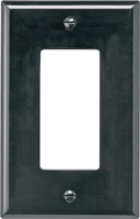 Eaton Wiring Devices PJ26BK Decorative Wallplate, 1-Gang, Polycarbonate,