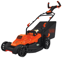 Black+Decker BEMW482ES Electric Lawn Mower; 12 A; 17 in W Cutting; Winged