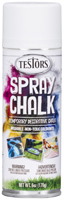 TESTORS 307587 Spray Chalk; Flat; Matte; White; 6 oz; Aerosol Can