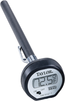 Taylor 9840 Thermometer,-58 to 302 deg F, LCD Display, Red