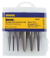 IRWIN 53635 Screw Extractor Set, Steel, 5-Piece