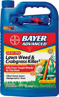BioAdvanced 704130A Weed and Crabgrass Killer, Liquid, Black/Brown, 1 gal