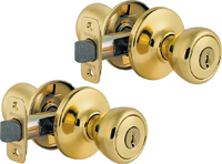 Kwikset 243T3CP6ALK2 Deadbolt and Entry Lockset, 3 Grade, Keyed Alike Key,