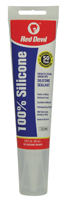 Red Devil 0820 Silicone Sealant, Clear, -60 to 400 deg F, 2.8 oz Squeeze