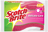 Scotch-Brite DD-3 Scrub Sponge, 4.4 in L, 2.6 in W, 0.8 in Thick, Cellulose,