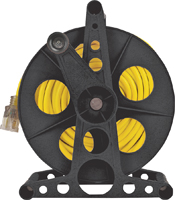 PowerZone ORCR3002 Cord Storage Reel with Stand, 100 ft L Cord, 16 AWG Wire,