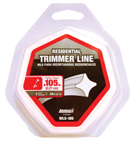 ARNOLD WLS-105 Trimmer Line, 0.105 in Dia, 30 ft L, Nylon
