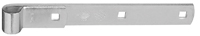 National Hardware N130-732 Strap Hinge, 0.22 in Thick Leaf, Steel, Zinc, 150