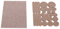 ProSource FE-50209-PS Furniture Pad, Felt Cloth, Beige, 4-1/2 x 6, 1/2, 1,