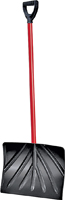 TRUE TEMPER 1573700 Snow Shovel; 18 in W Blade; 13 in L Blade; Polyethylene