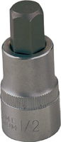 Vulcan 3506011813 Hex Bit Socket, Chrome, 2-1/2 in OAL