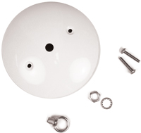 Jandorf 60211 Canopy Kit, Ceiling, White, For: Outlet Box and Hang Ceiling
