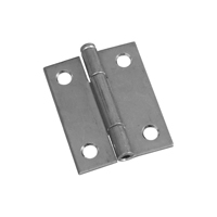 National Hardware N141-838 Narrow Hinge, 2 in W Frame Leaf, 0.056 in Thick