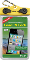 COGHLAN'S Load'N Lock Waterproof Cell Phone Pouch, 4 in W X 6 in H, Plastic