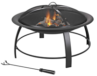 Seasonal Trends KLF-150031 Fire Pit, 30 in OAW, 30 in OAD, 19 in OAH, Round,